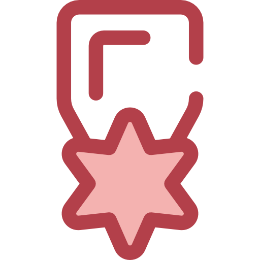 medal Monochrome Red ikona