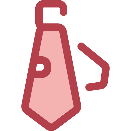 krawatte Monochrome Red icon