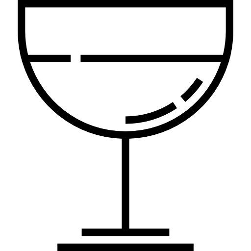 copa de vino Detailed Straight Lineal icono