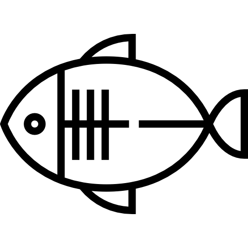 물고기 Detailed Straight Lineal icon