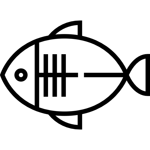 ryba Detailed Straight Lineal ikona