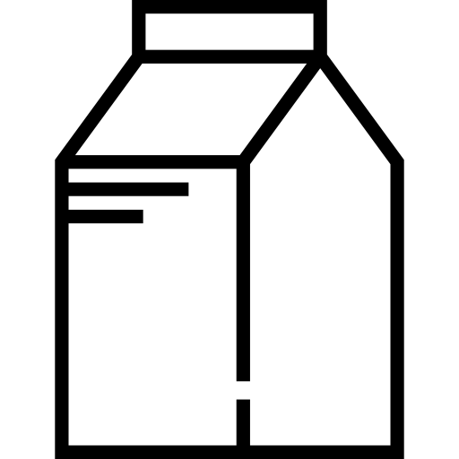 melk Detailed Straight Lineal icoon