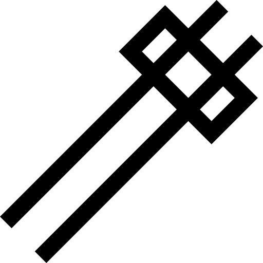 essstäbchen Basic Straight Lineal icon