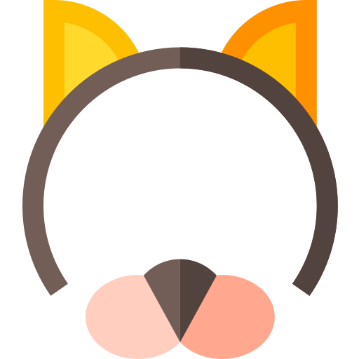 katzenmaske Basic Straight Flat icon