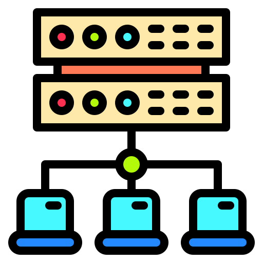 Network Catkuro Lineal Color icon