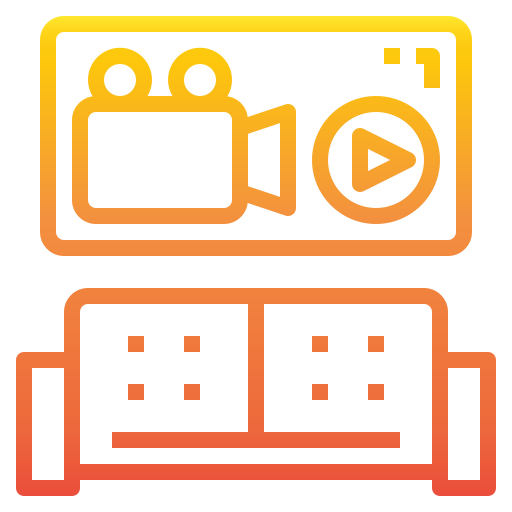 Home cinema Catkuro Gradient icon