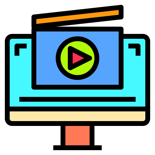 videoplayer Catkuro Lineal Color icon
