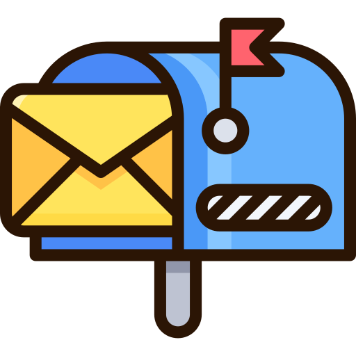 メールボックス Tastyicon Lineal color icon