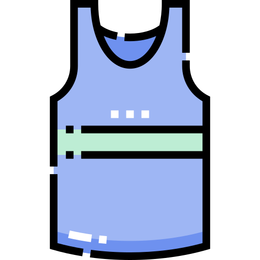 민소매 셔츠 Detailed Straight Lineal color icon