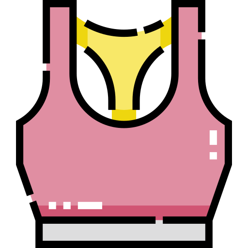 Sujetador deportivo Detailed Straight Lineal color icono