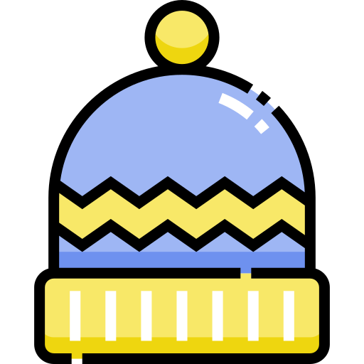 Sombrero de invierno Detailed Straight Lineal color icono