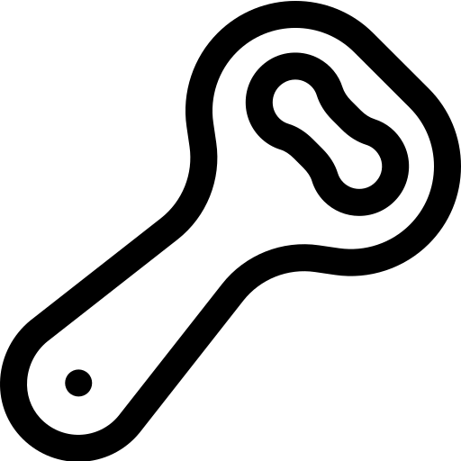 ouvre-bouteille Basic Rounded Lineal Icône