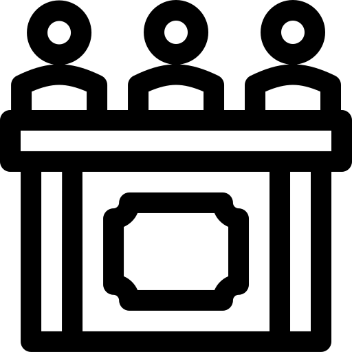 jury Basic Rounded Lineal Icône