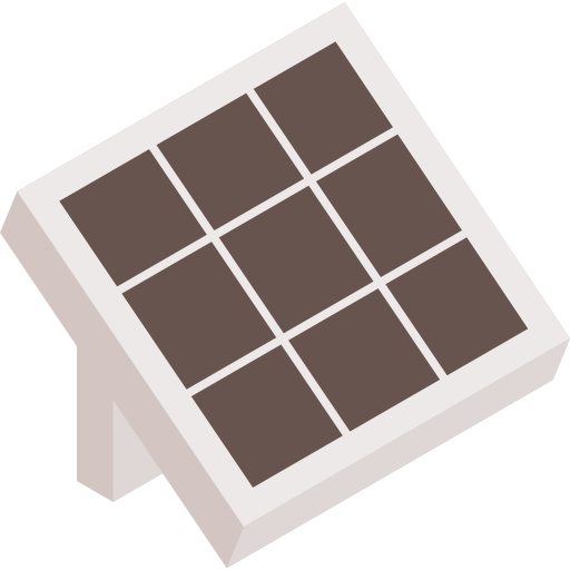 panel słoneczny Isometric Flat ikona