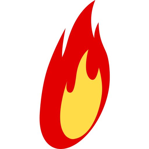 Пламя Isometric Flat иконка