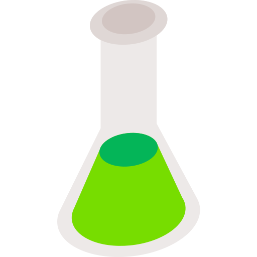 provetta Isometric Flat icona