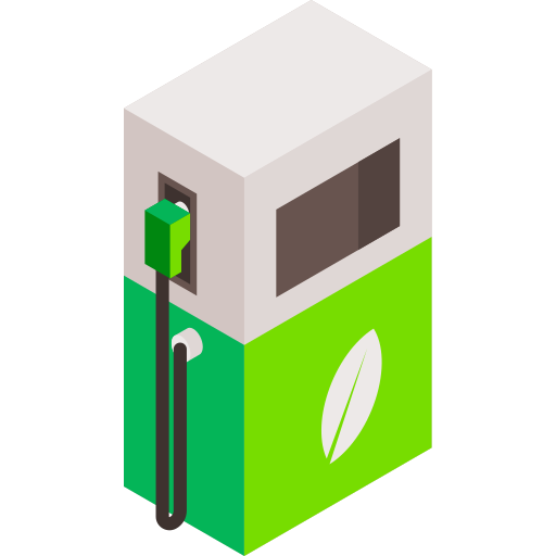 Öko-kraftstoff Isometric Flat icon