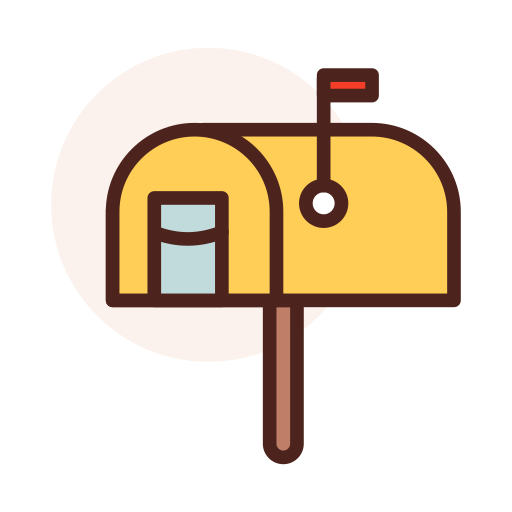 Mail box Darius Dan Lineal Color icon