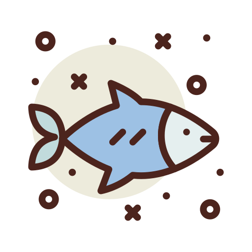 salmón Darius Dan Lineal Color icono