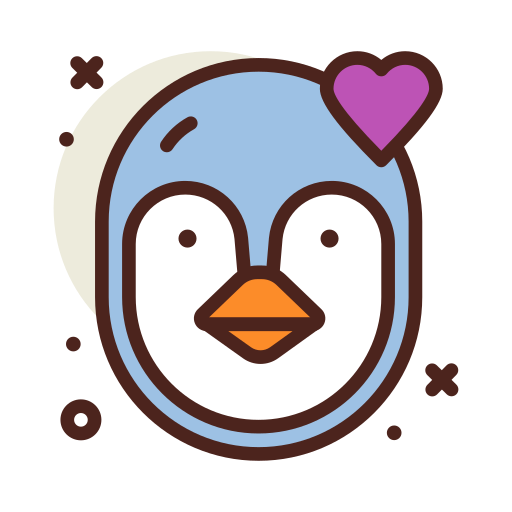 Penguin Darius Dan Lineal Color icon