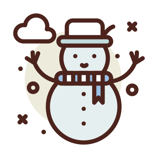 bonhomme de neige Darius Dan Lineal Color Icône