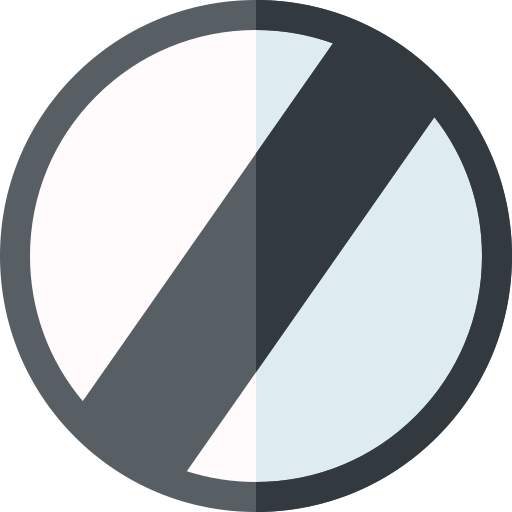 Fin de la restricción Basic Straight Flat icono