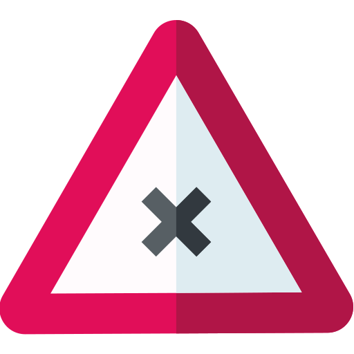 Crossroad Basic Straight Flat icon