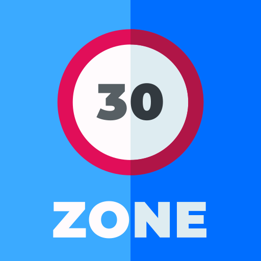 Restricción zonal Basic Straight Flat icono