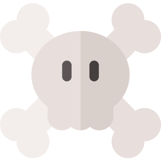 Cráneo Basic Rounded Flat icono