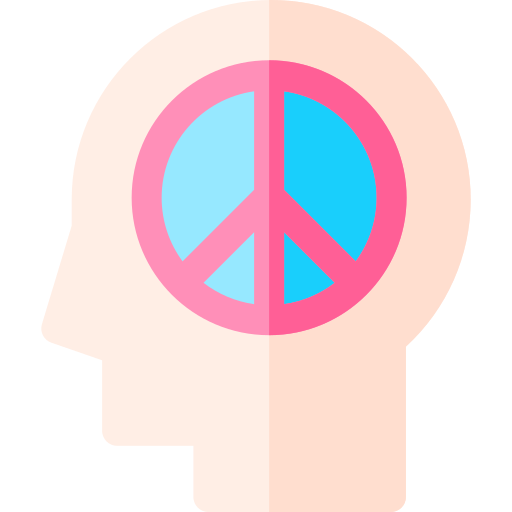 pacifisme Basic Rounded Flat icoon