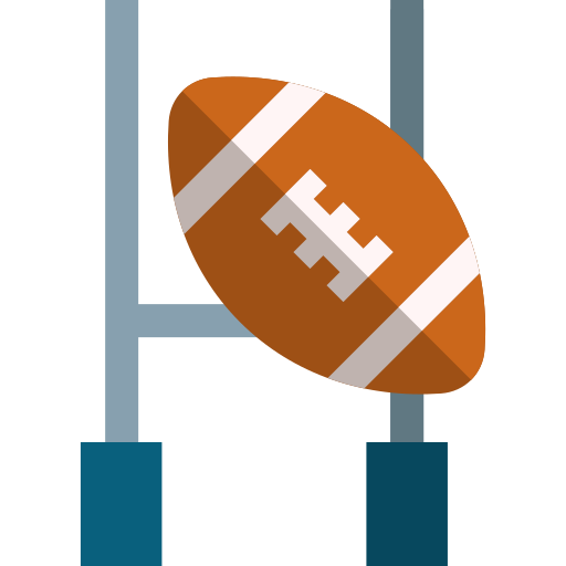 Rugby goal Basic Straight Flat icon