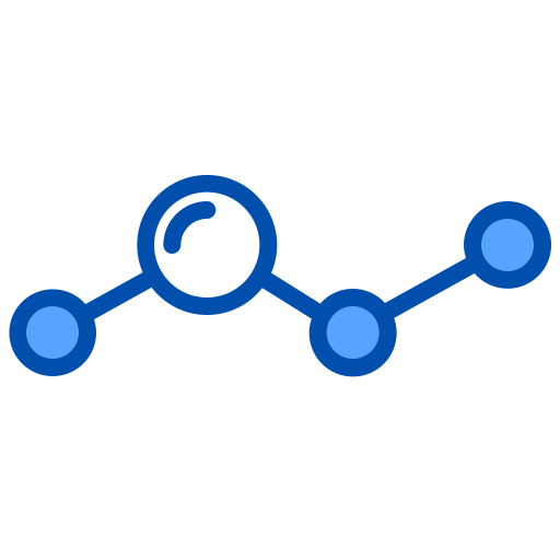 gráfico de linha xnimrodx Blue Ícone