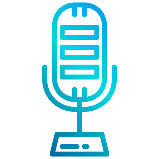 Microphone xnimrodx Lineal Gradient icon