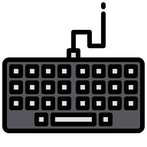 toetsenbord xnimrodx Lineal Color icoon