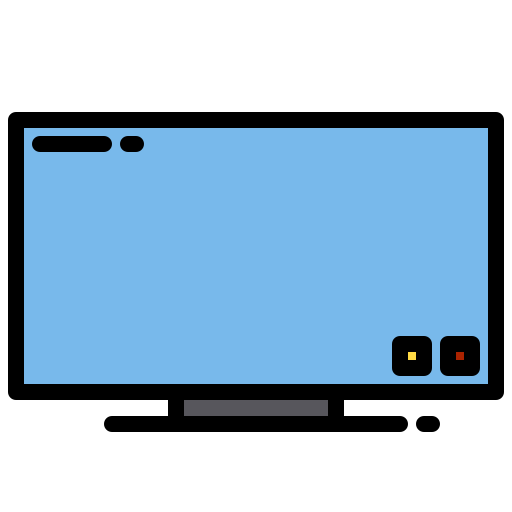 televisie xnimrodx Lineal Color icoon
