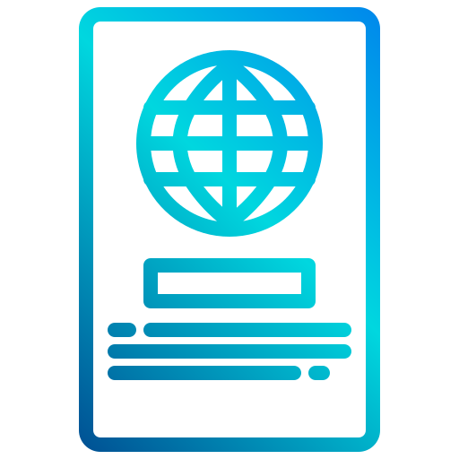 여권 xnimrodx Lineal Gradient icon