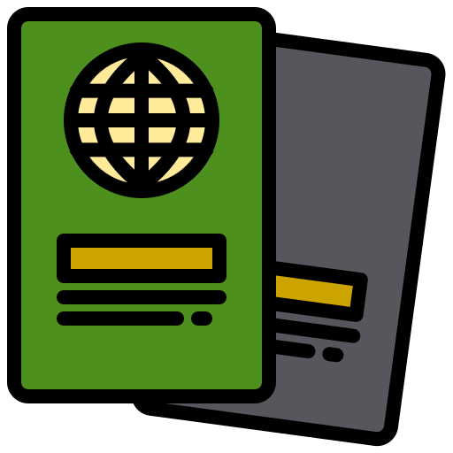 passaporto xnimrodx Lineal Color icona
