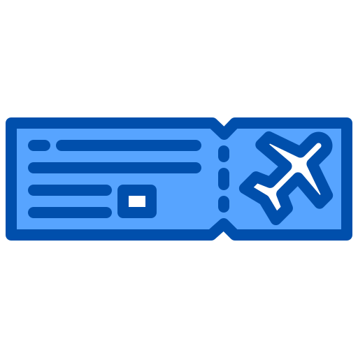 Boarding pass xnimrodx Blue icon