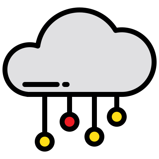 cloud netwerk xnimrodx Lineal Color icoon