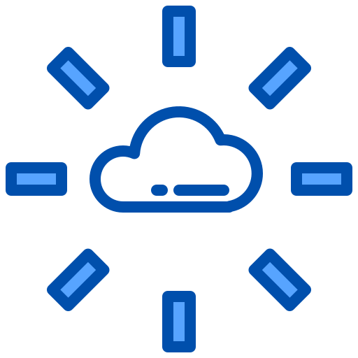 Cloud computing xnimrodx Blue icon