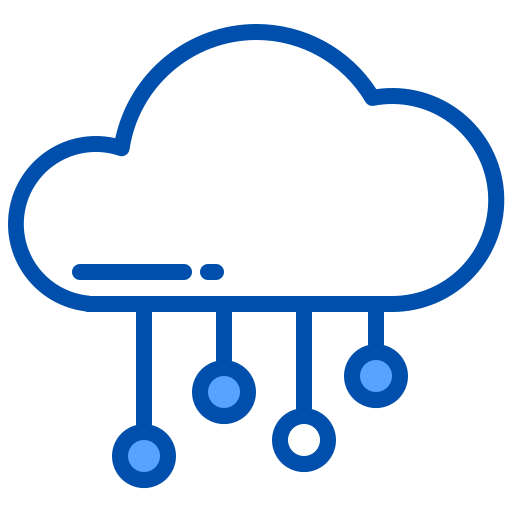 Cloud network xnimrodx Blue icon