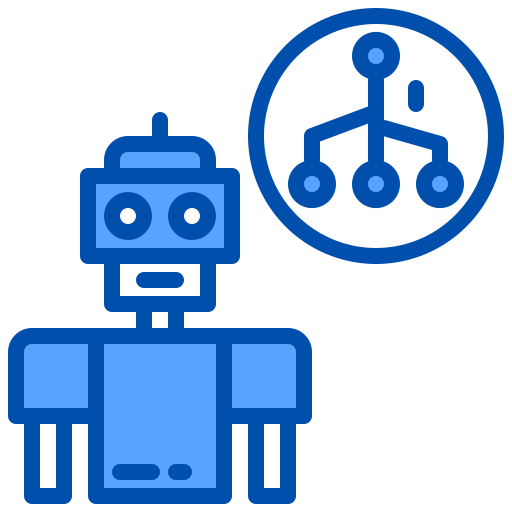 robot xnimrodx Blue ikona