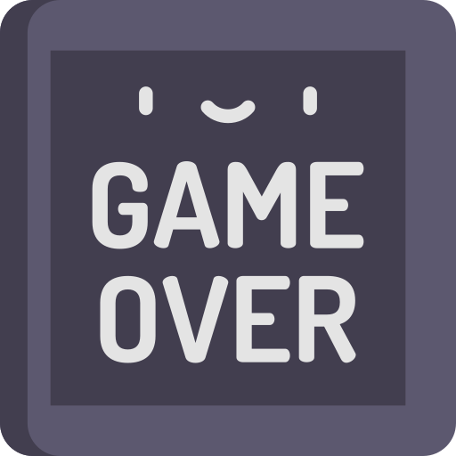 Game over Kawaii Flat icon