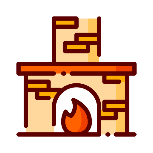 Fireplace Good Ware Lineal Color icon