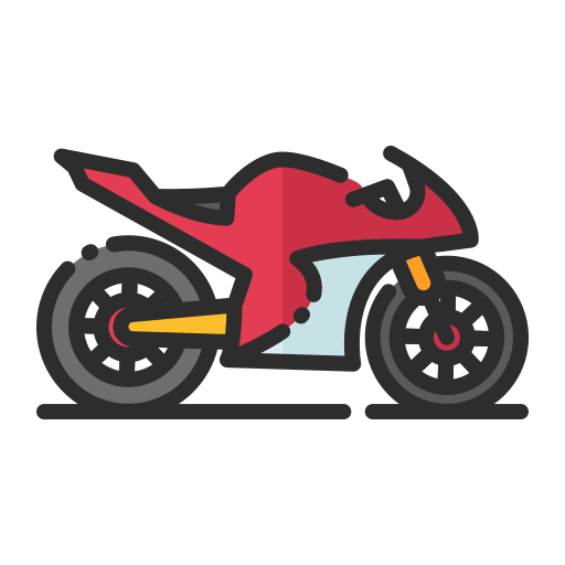 motocykl Good Ware Lineal Color ikona