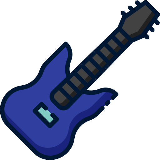 guitare électrique Good Ware Lineal Color Icône