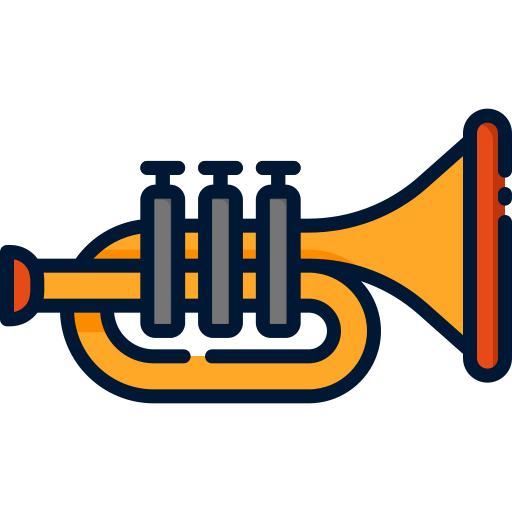 Trompeta Good Ware Lineal Color icono