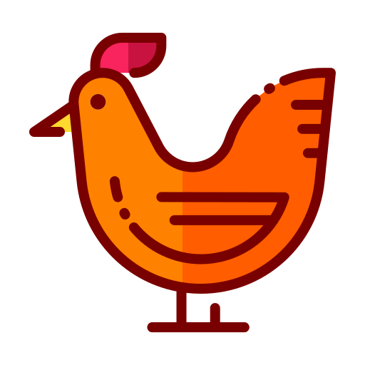poulet Good Ware Lineal Color Icône