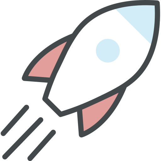 Cohete SBTS2018 Lineal Color icono