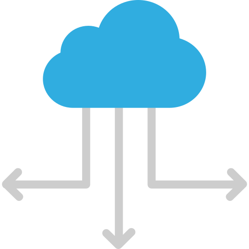 La computación en nube SBTS2018 Flat icono